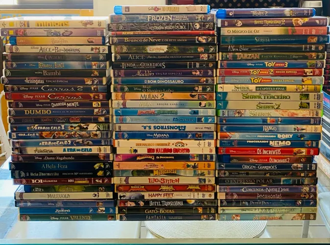 COLEÇÃO FILMES DVD DESENHOS DISNEY, PIXAR E OUTROS