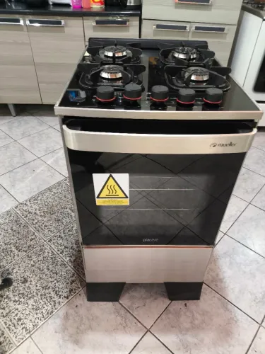 Fogão 4 Bocas Muller Piacere Inox Bivolt