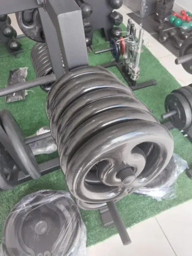 Anilhas emborrachadas musculação 