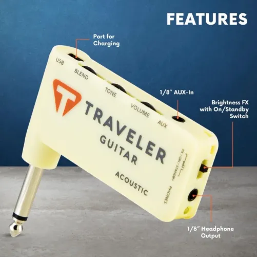 Traveler Guitar TGA-1A (Amplificador de Fone de Ouvido para Violão)