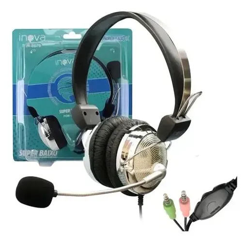 Headset Inova Cromado