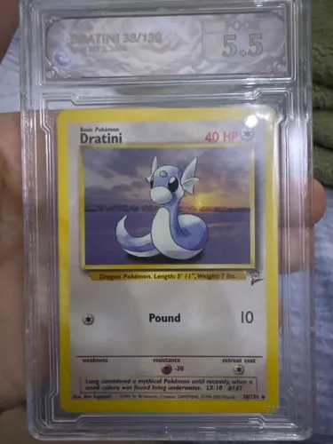Carta Pokemon Graduada Dratini TBN 5.5