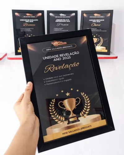 Quadros para premiação