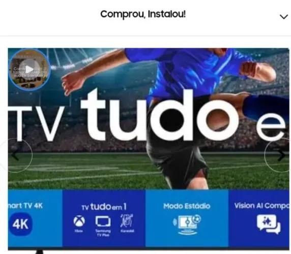 Samsung Smart TV 75" Crystal UHD 4K U8100F 2025<br>UN75U8100FGXZD