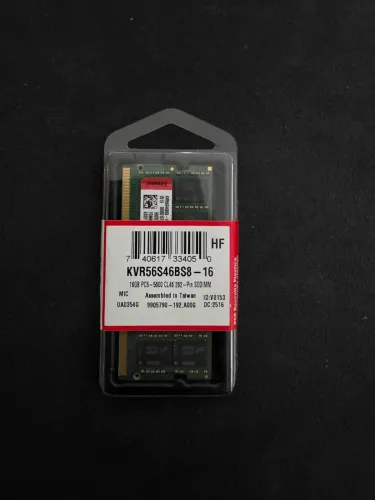 Memória Kingston Valueram 16gb Ddr5 5600mhz Notebook - Lacrada