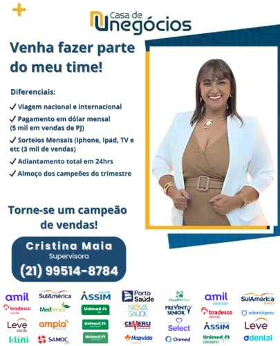 Oportunidade para Corretor de Planos de Saúde - Maior de 18 anos