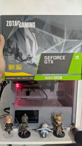 Placa de video 1660 Super 6GB Zotac na caixa - Roda jogos em 2K!