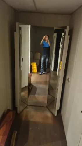 Espelho triplo para provador