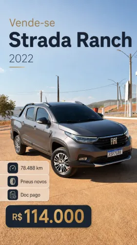 Fiat Strada Ranch 1.3 Flex 8V CD Aut. 2022