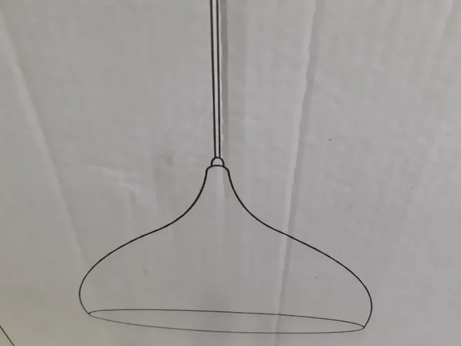 Pendente moderno cor cobre 40cm 