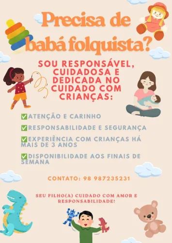 Babá folquista disponível 