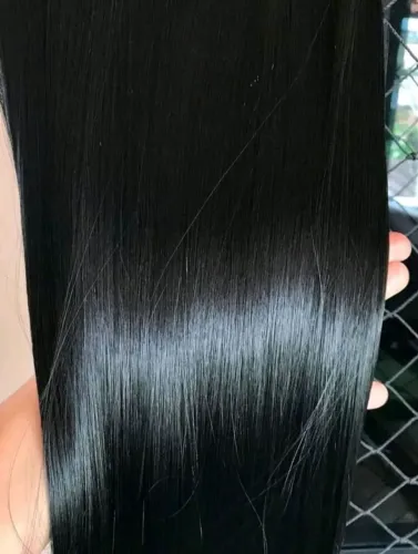 Extensão de Cabelo Liso Com Aplique Tic Tac Para Volume Super Promoção