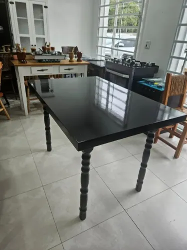 Super Promoção, Mesa Retangular Pés Torneados , Curupixa