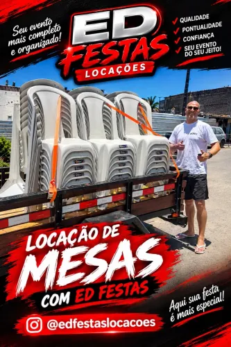 Locação mesas e cadeiras