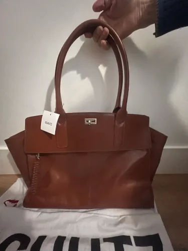 Bolsa Schutz Couro marrom NOVA