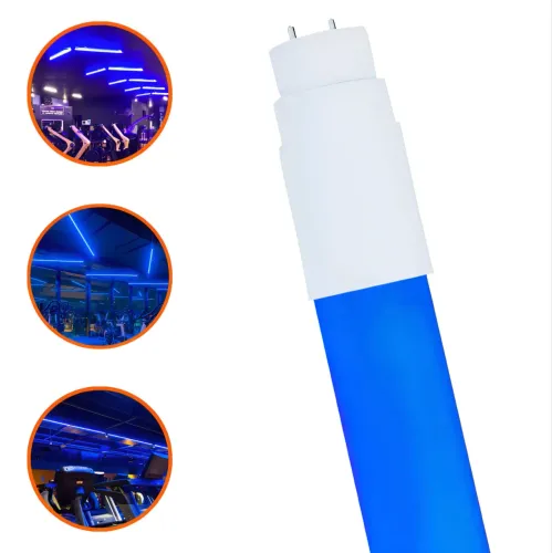 Luminária LED Linear Azul 20W 1900lm Bivolt 10 unid