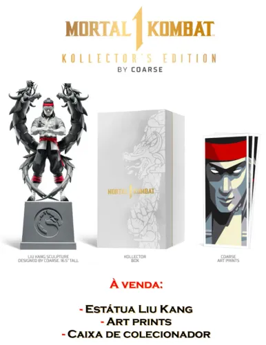 Mortal Kombat 1 Collectors Edition | Edição de Colecionador - Estátua do Liu Kang + Caixa