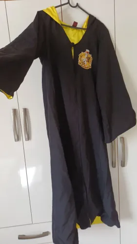 Fantasia Cosplay Capa Harry Potter Lufa-Lufa Hufflepuff Uniforme