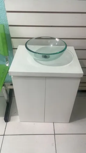 Gabinete de banheiro com cuba Mdf