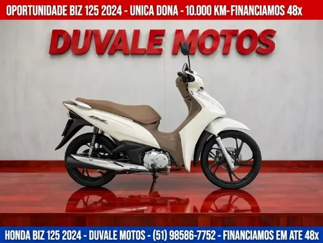Honda Biz 125! Ano 2024! Apenas 10 mil km! Linda Moto Financiamos e Aceitamos Trocas!