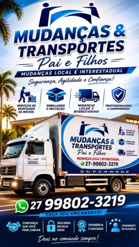Mudanças e transportes dentro e fora do Estado 