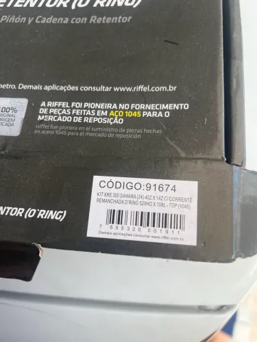 Relação Riffel com retentor para xre 300