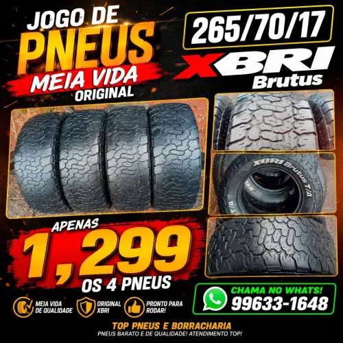 Jogo de pneus 265/70/17 xbri Brutus original