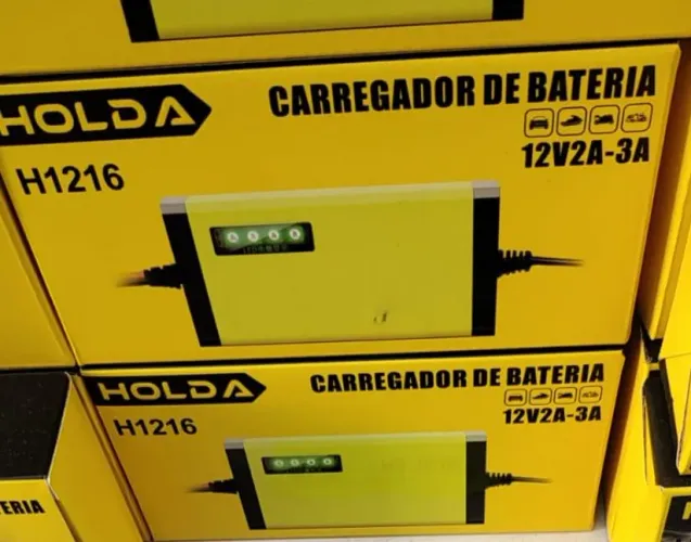 Carregador de Bateria 12V 2A-3A HOLDA H1216 Automotivo