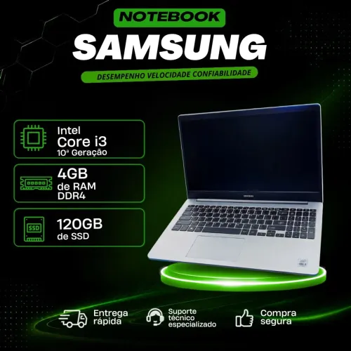 Notebook Samsung 10ª Geração - Desempenho, Velocidade e Confiabilidade!