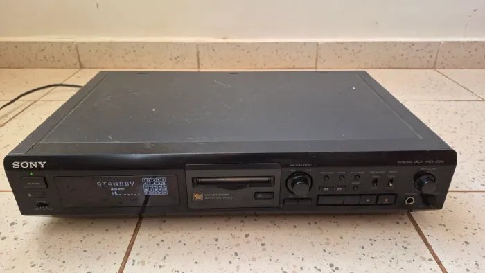 Gravador e Reprodutor Sony Minidisc Deck MDS-JE510