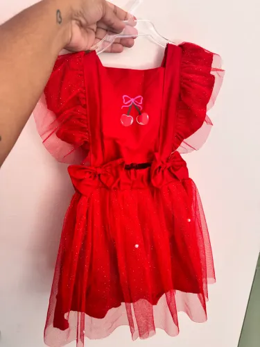 Vestido Vermelho Cerejinha 