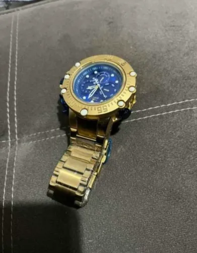 Relogio Invicta Fundo Azul Funcional