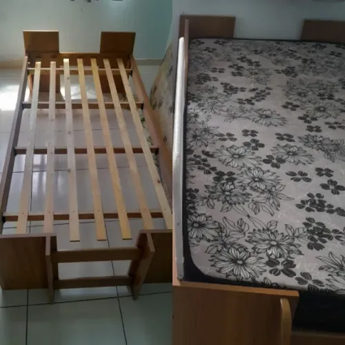 Vendo cama solteiro com colchão