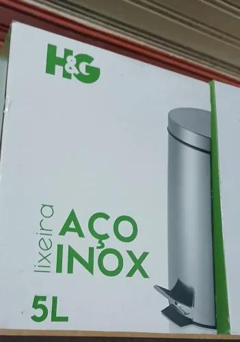 Lixeira inox 5 Litros