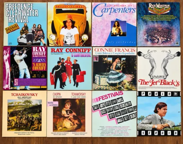 COMBO 13 DISCOS DE VINIL - LPs CLÁSSICOS E ANTIGOS