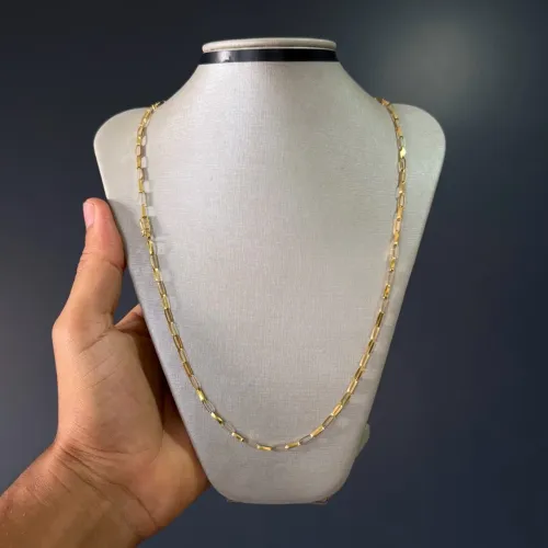 Cordão Tijolinho Ouro 18k