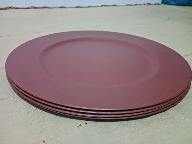 sousplats Silver Pink Rosê