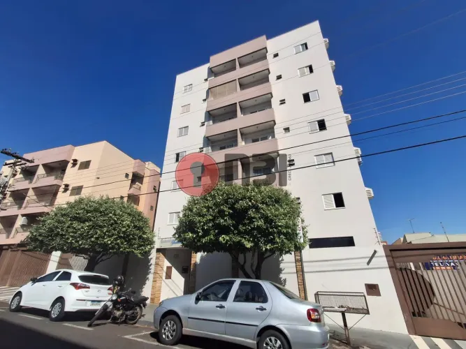 Apto para locação no J.D Panorama-sala-sacada-cozinha-1 quarto-elevador