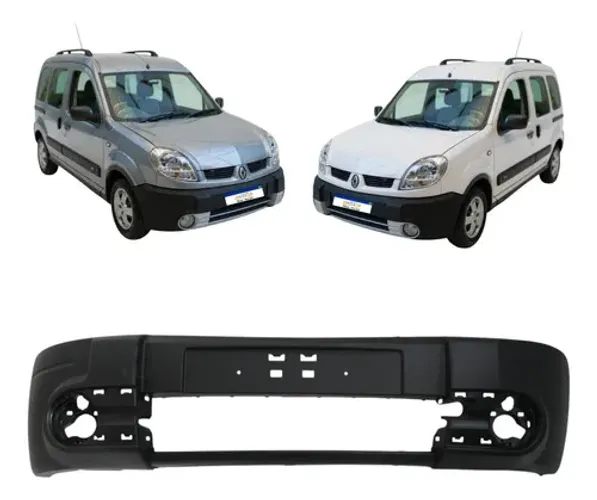 Parachoque Dianteiro Kangoo 2008 A 2012 Preto Texturizado