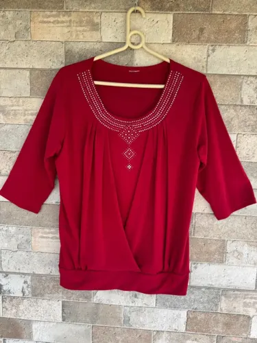 Blusa Pimenta Roxa bordô G