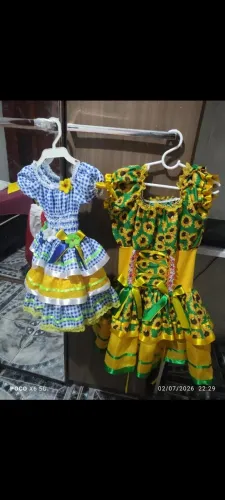 Vestido infantil 2 anos e 5 anos