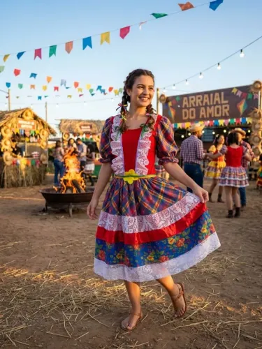 Vestido festa Junina adulto