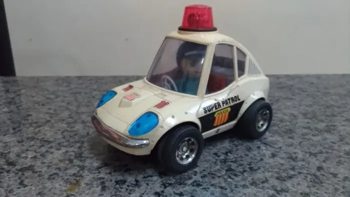 Super Patrol Polícia Glasslite - Coleção Brinquedos Antigos Anos 80
