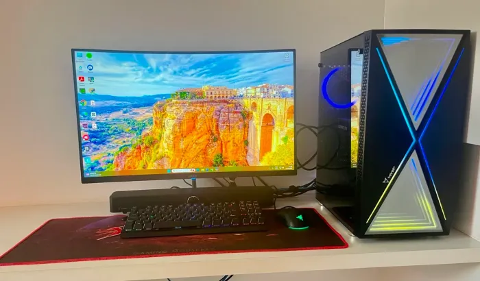 PC GAMER COM MONITOR ACER 27 TELA CURVADA