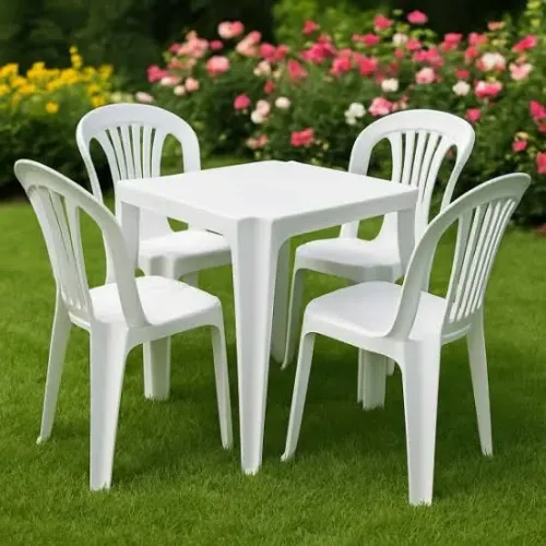 Mesas com cadeiras bistrô plásticas - Oferta