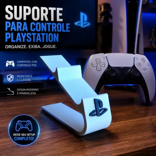 Suporte Duplo para Controle de Playstation 5 / PS4 / PS3 /PS2