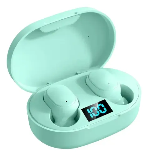 Fone de ouvido Bluetooth 5.3 Verde E6S Intra Auricular | NOVO