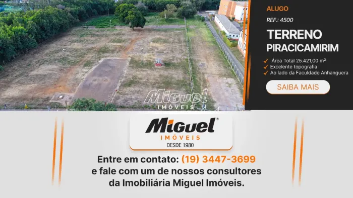 Área para aluguel, Piracicamirim - Piracicaba