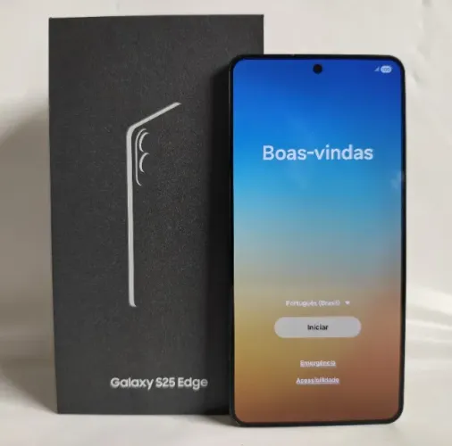 Smartphone Samsung Galaxy S25 Edge - 12gb ram - 512gb - Jet black - usado (4 meses de uso)