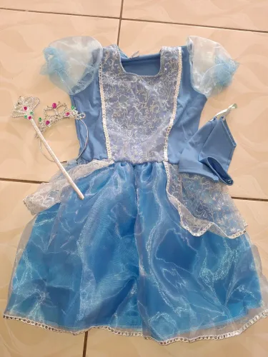 Vestido fantasia Cinderela 
